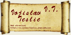 Vojislav Teslić vizit kartica